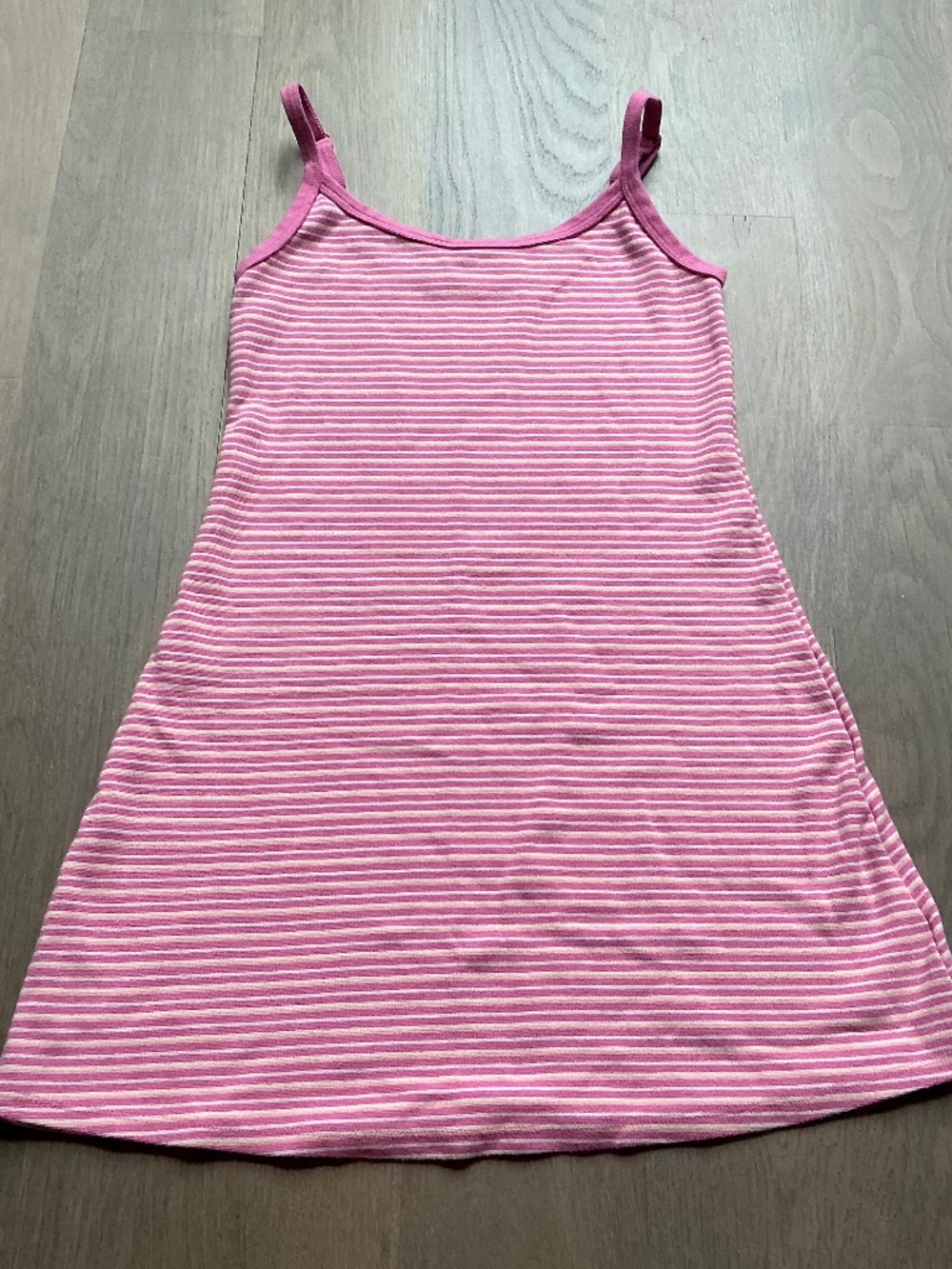 American eagle pink stripe cami mini dress
